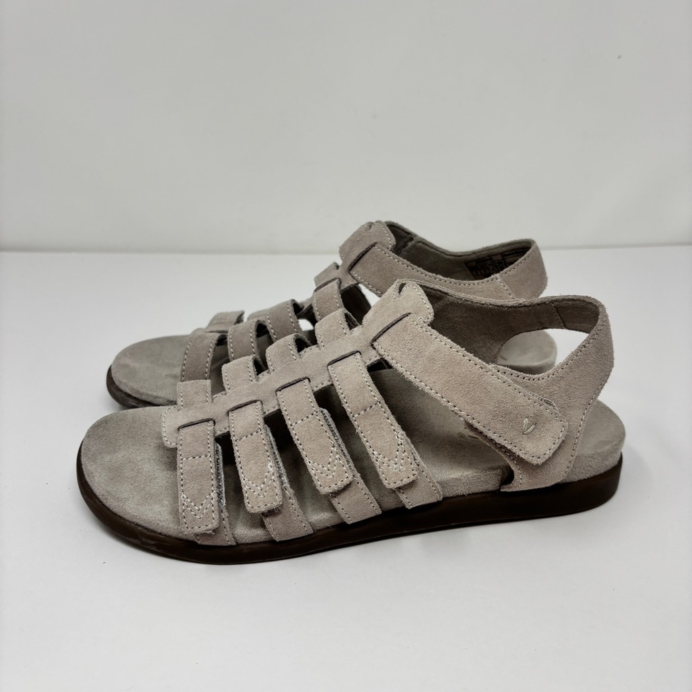 Vionic Ritta Light Grey Suede Comfort Sandals Siz… - image 2